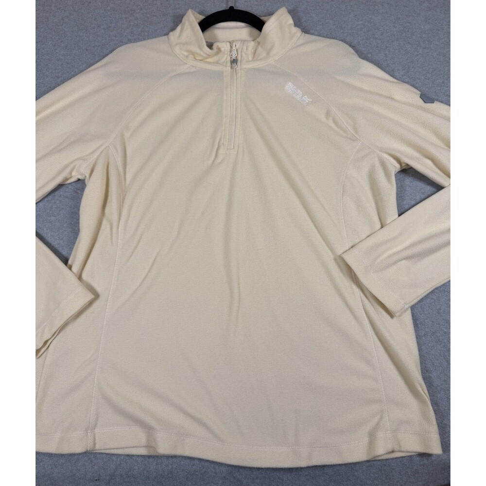 Regatta Great Outdoors 1/4 Zip Pullover Fleece Cream Ivory Size 12, SKU143 - Picture 4 of 8